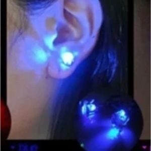 Blue Light Up Earrings